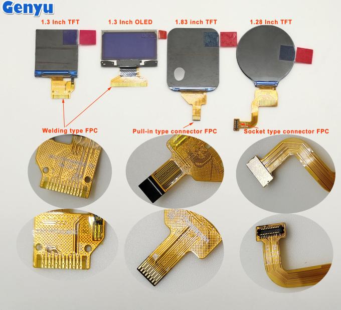 1.77 ইঞ্চি টিএফটি এলসিডি স্ক্রিন 128x160 পয়েন্ট 12 O'Clock 22pin 8-বিট সমান্তরাল ছোট আকার 2