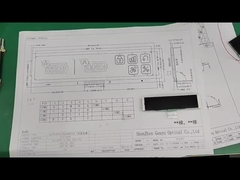 4.5V 9PIN VA এলসিডি ডিসপ্লে হোয়াইট গ্রাফিক্স কালো প্যানেল লং স্ট্রিপ