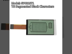 18 পিন এফপিসি সংযোগ কাস্টম এলসিডি ডিসপ্লে স্ক্রিন টিএন সেগমেন্টেড কালো অক্ষর