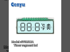 টিএন সেগমেন্ট কাস্টম এলসিডি স্ক্রিন 2 রঙের এলইডি ব্যাকলাইট তাপমাত্রা বন্দুকের জন্য