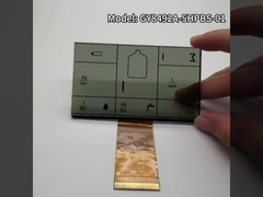 3.0V কাস্টম এলসিডি প্যানেল কালো সিল্ক স্ক্রিন সেগমেন্টড টিএন ট্রান্সমিসিভ এফপিসি সংযোগ