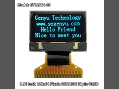 ম্যাট্রিক্স টাইপ 0.96 ইঞ্চি OLED স্ক্রিন 128x64 পিক্সেল এসএসডি1306 30pin সোল্ডারিং এফপিসি