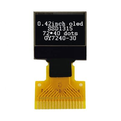ভালো দাম মাইক্রো OLED ডিসপ্লে 0.42 ইঞ্চি 72x40 ডট ম্যাট্রিক্স Arduino এবং স্মার্ট ডিভাইসের জন্য I2C/SPI ইন্টারফেস সহ অনলাইন