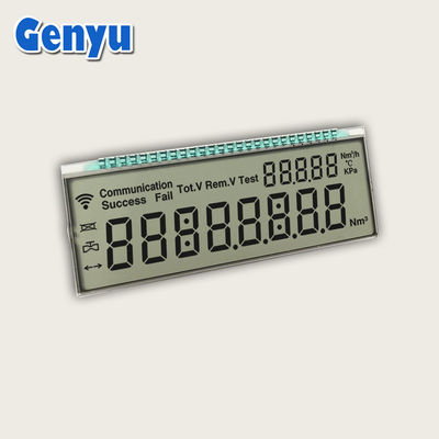 HTN কাস্টম সেগমেন্ট এলসিডি ডিসপ্লে 6 O'Clcok 3.3V 26PIN গ্যাস মিটার জন্য