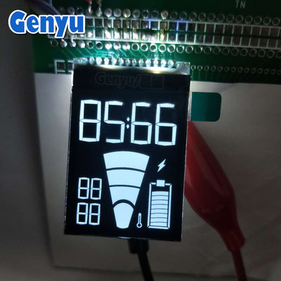 COG+PIN কালো সেগমেন্টড LCD ডিসপ্লে ST7035 I2C