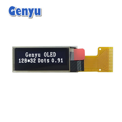ভালো দাম 0.91 ইঞ্চি OLED ডিসপ্লে 128x32 রেজোলিউশন হোয়াইট 15 পিন FPC SPI ইন্টারফেস অনলাইন