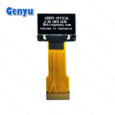 0.96 ইঞ্চি OLED মডিউল সাদা 128 * 64 পিক্সেল 30pin FPC লং সকেট টাইপ