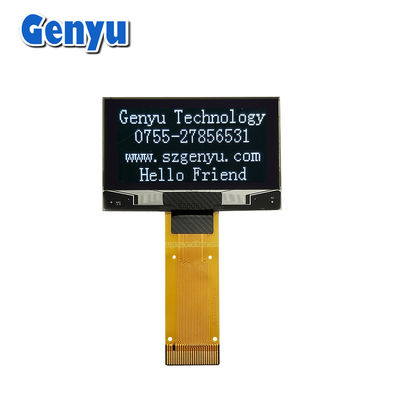 উচ্চ বৈসাদৃশ্য 1.54 '' OLED প্রদর্শন সাদা রঙ 128x64 রেজোলিউশন SPD0301 24pin FPC