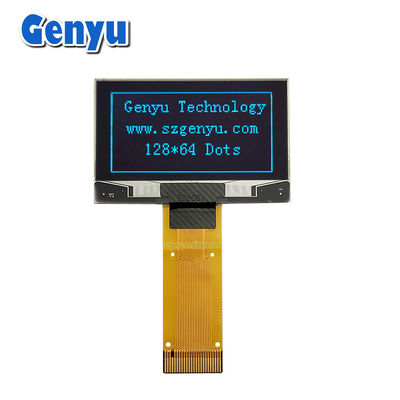 সিরিয়াল ইন্টারফেস 1.54 ইঞ্চি OLED ডিসপ্লে প্যানেল নীল রঙ 128x64 ডট 24PIN