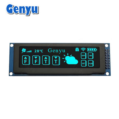 3.12 ইঞ্চি নীল রঙ 256x64 OLED ডিসপ্লে এসএসডি1322 OLED ডিসপ্লে এসপিআই ইন্টারফেস