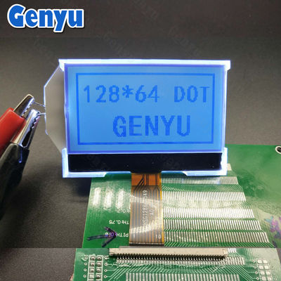 2.15 ইঞ্চি 128x64 এলসিডি ডিসপ্লে STN পজিটিভ COG+FPC 10PIN SPI ইন্টারফেস