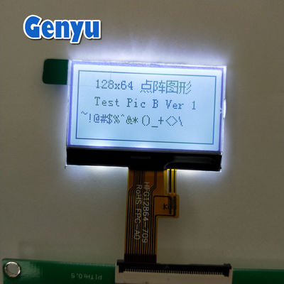 1.46 ইঞ্চি 128x64 COG এলসিডি মডিউল FSTN ইতিবাচক 3.3V UC1701 14PIN SPI ইন্টারফেস