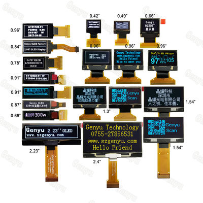 ভালো দাম 128X64 OLED Customized Fpc Spi i2c Micro Monochrome 0.91 0.96 Oled Display Small Lcd Screen Module Panel Mini 128X32 0.96 অনলাইন